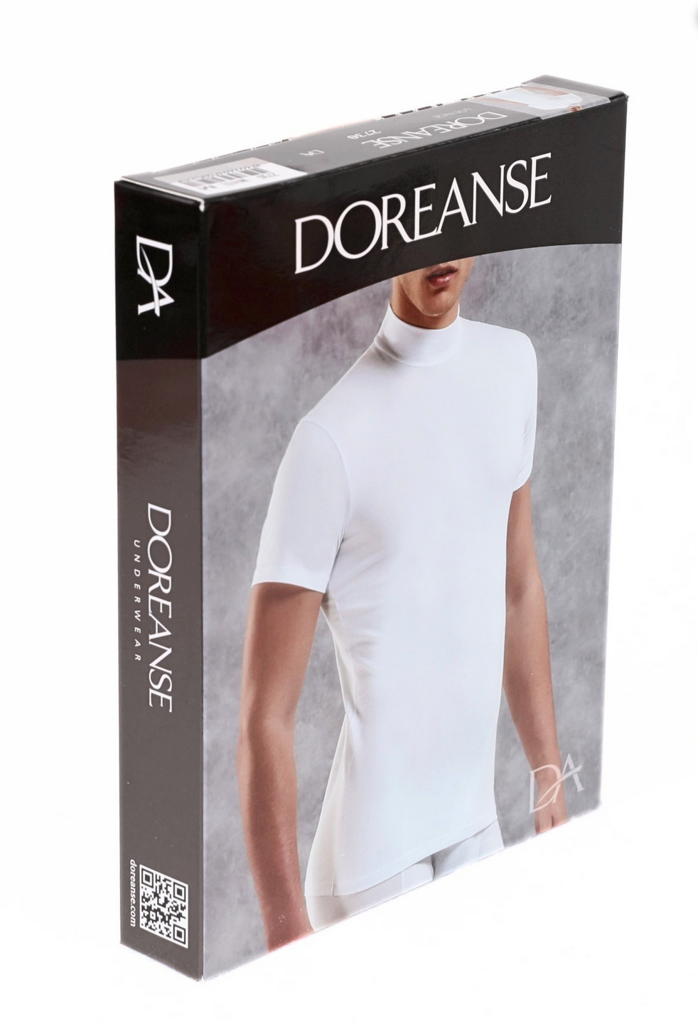 Doreanse Herren Slim Fit T-Shirt mit Stehkragen - 2730