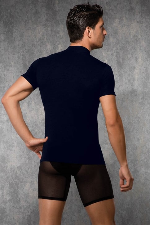 Doreanse Herren Slim Fit T-Shirt mit Stehkragen - 2730