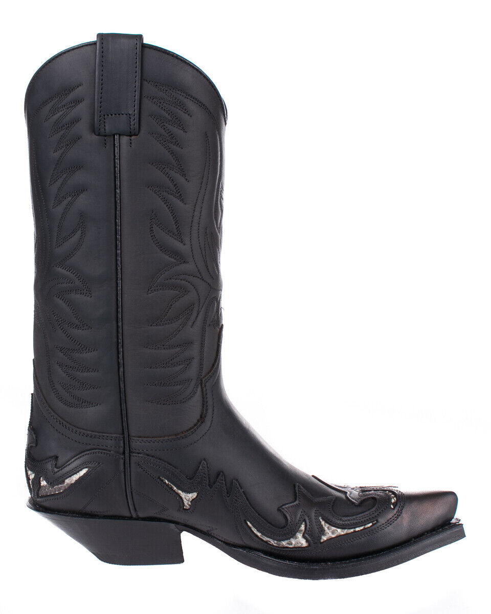 Sendra Boots 3242 Pull Oil Negro Python