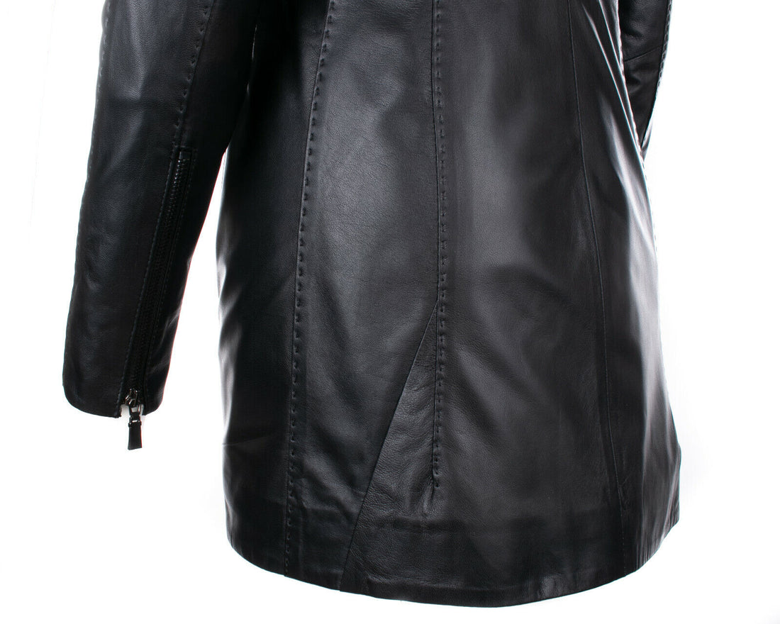 Seta Pelle Ledermantel