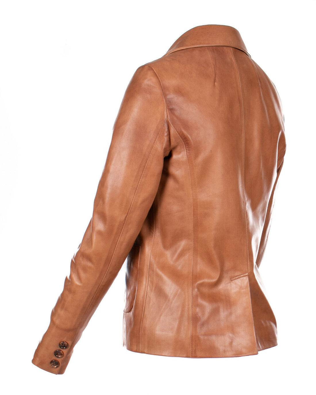 Seta Pelle Blazer Cognac