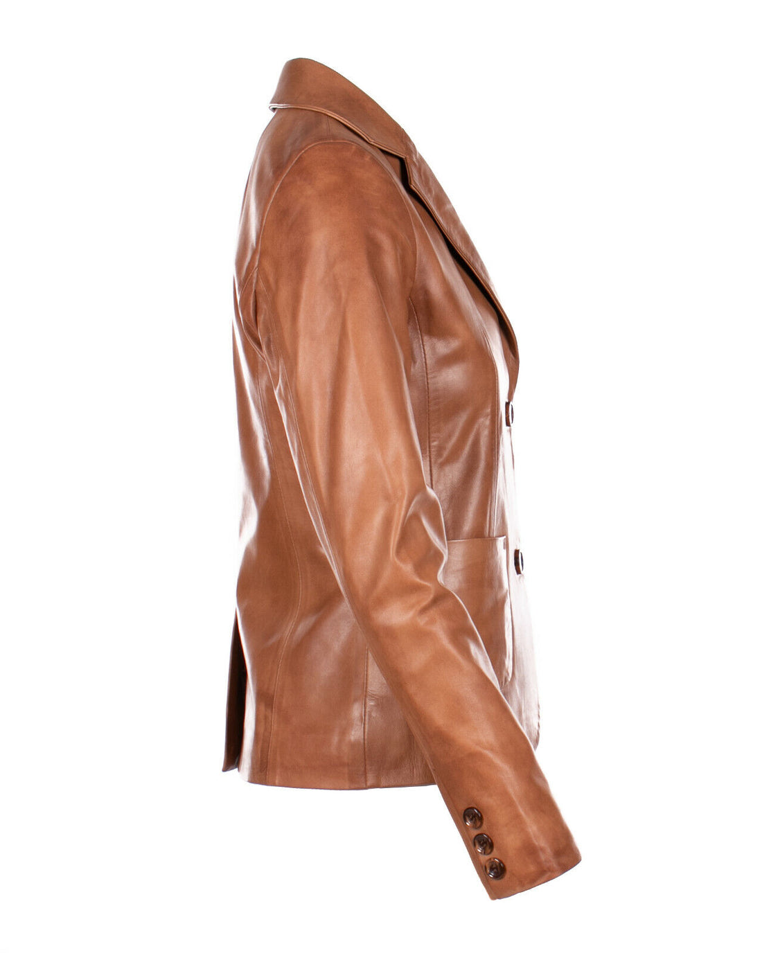 Seta Pelle Blazer Cognac