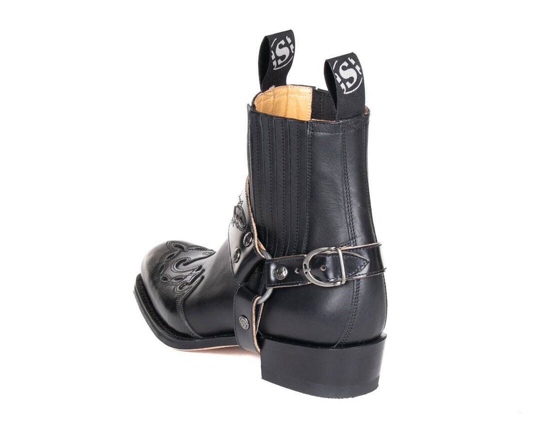 Sendra Boots 7811 Flora Pull Oil Negro