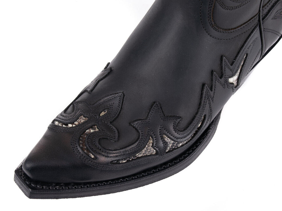 Sendra Boots 3242 Pull Oil Negro Python